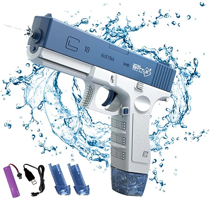אקדח מים חשמלי עוצמתי-  WATER GLOCK
