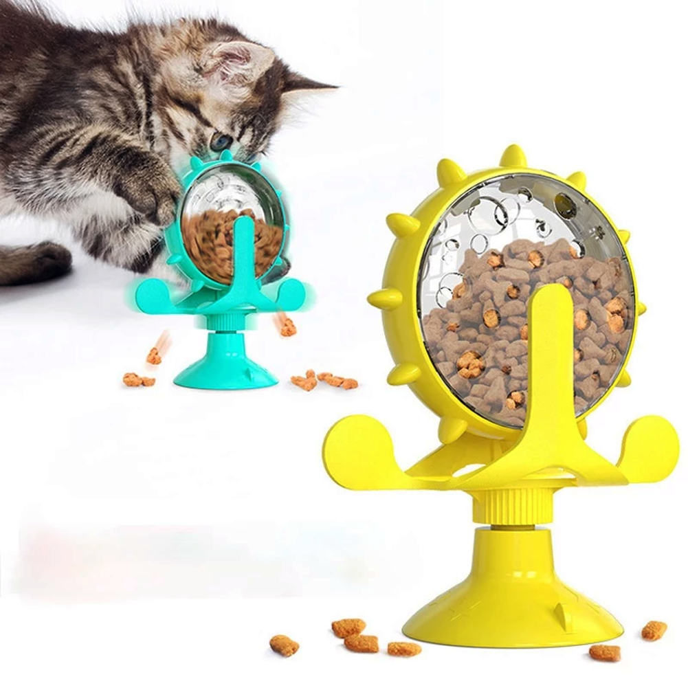 מתקן גלגל אינטראקטיבי להאכלת חיות מחמד באוכל או חטיפים - לשעות של כיף